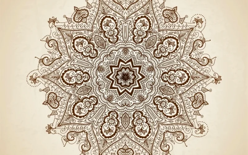 Islamic art circle intricate design